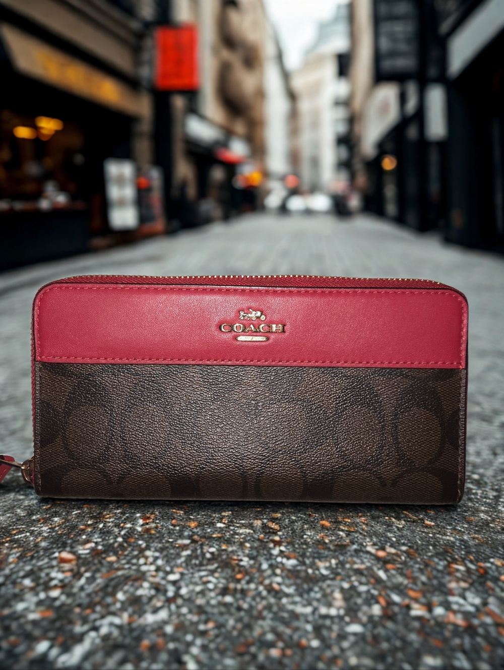 Coach Monogram Continental Wallet